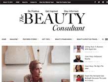 Tablet Screenshot of beautyconsultantmagazine.com
